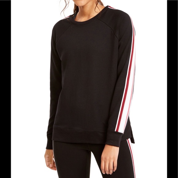 Ideology Varsity-Stripe French Terry
Sweatshirt - Picture 1 of 3